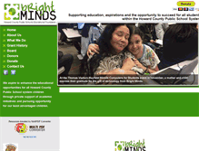 Tablet Screenshot of brightmindsfoundation.org